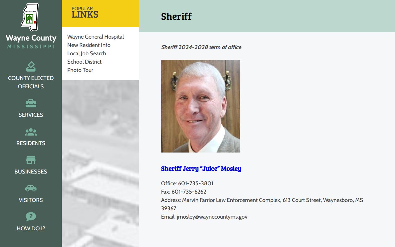 Wayne County sheriff release record and jail docket information