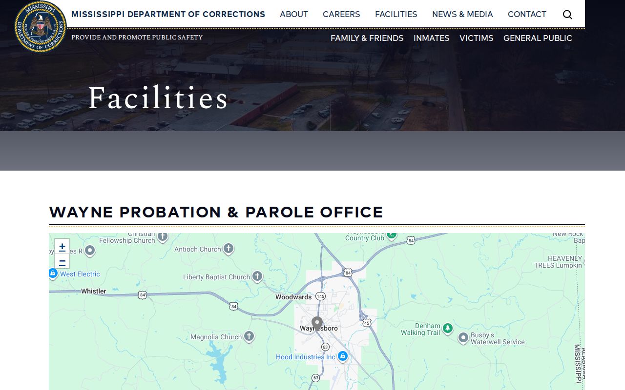 Wayne County post-release supervision office listing